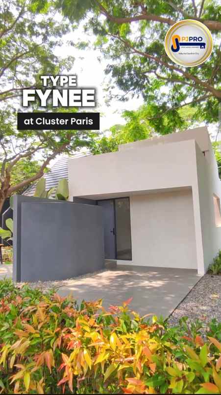 dijual rumah cluster paris mutiara gading city