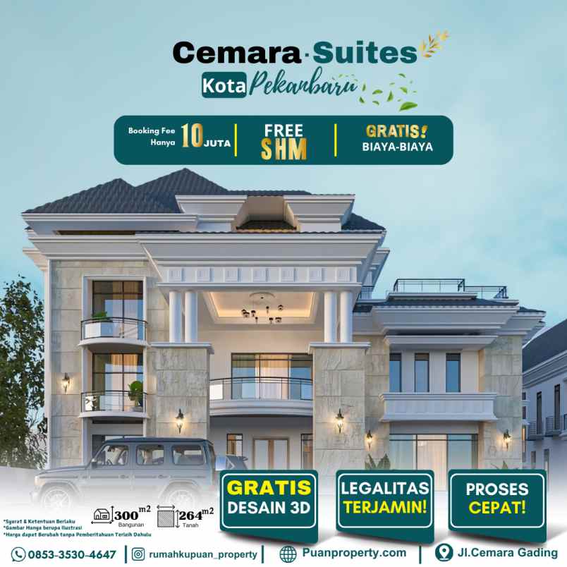 dijual rumah dengan legalitas terjamin di pekanbaru