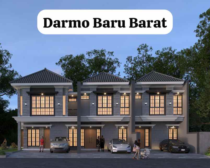 dijual rumah jalan darmo baru barat