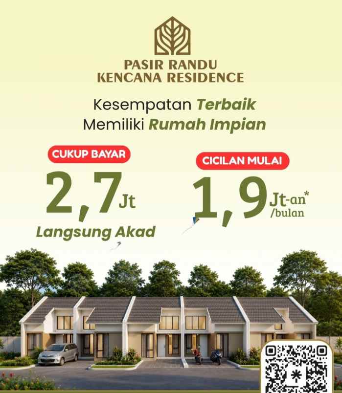 dijual rumah jalan pasir randu serang