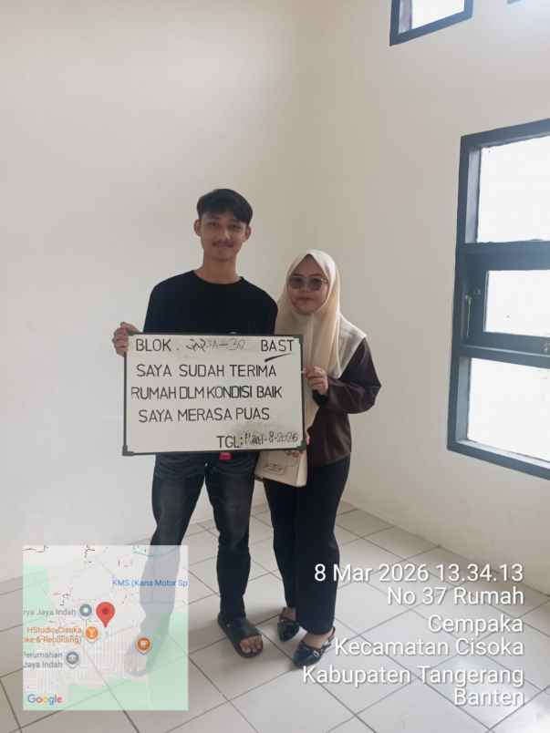 dijual rumah jalan raya megu cisoka