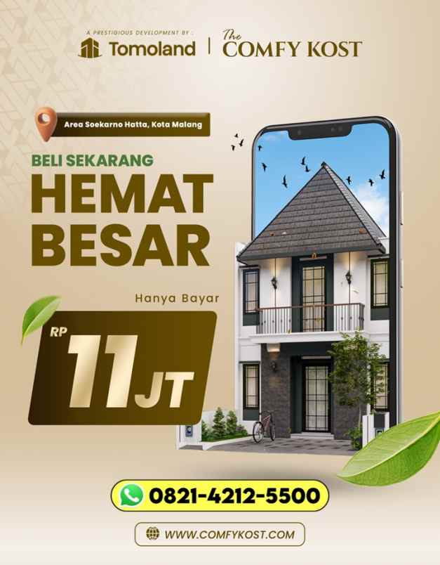 dijual rumah jl chili joyogrand blok