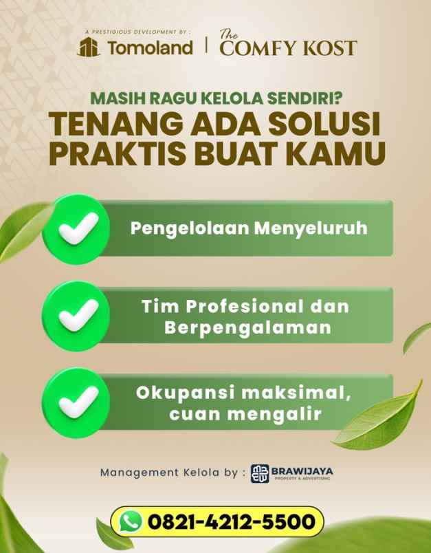 dijual rumah jl chili joyogrand blok