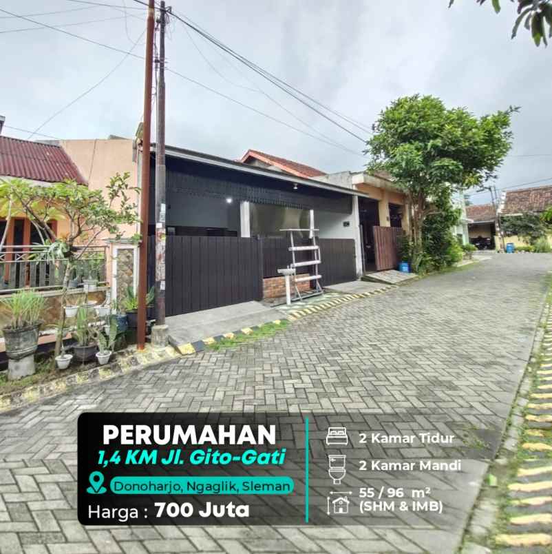 dijual rumah jl gito gati