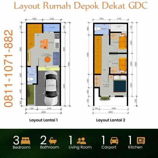 dijual rumah jl kartini depok