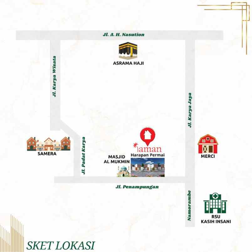 dijual rumah jl penampungan jl karya