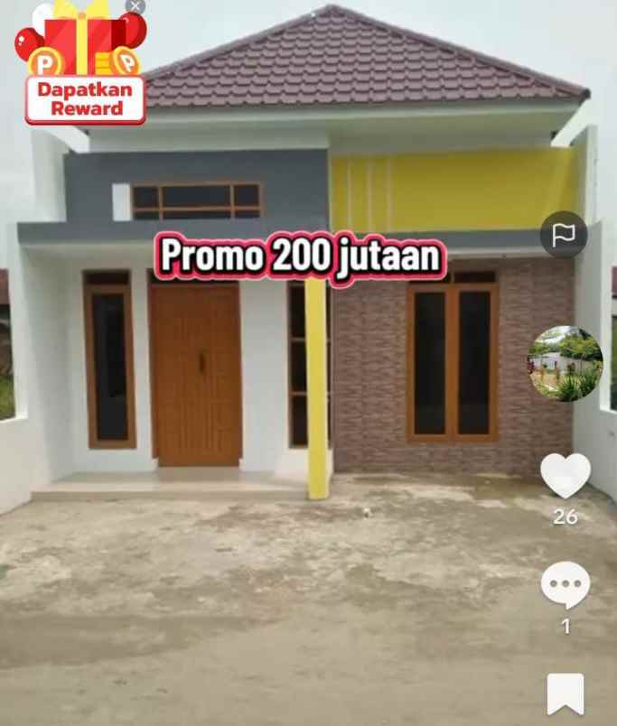 dijual rumah jl pendidikan 3 gg bunga