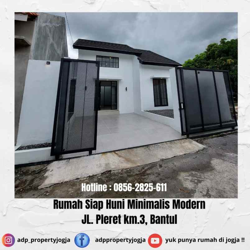 Rumah Siap Huni Minimalis Modern Lokasi Jl Pleret Km 3 Bantul Jogja