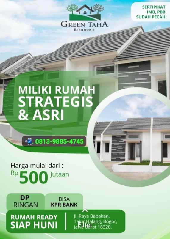 dijual rumah jl raya babakan