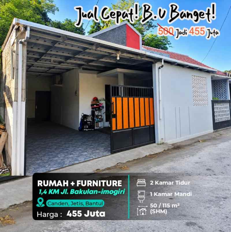 dijual rumah pasar barongan
