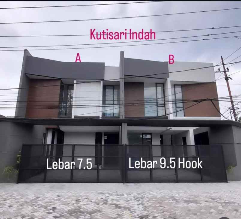 dijual rumah raya kutisari indah