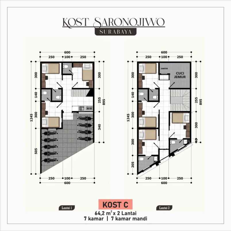 dijual rumah saronojiwo