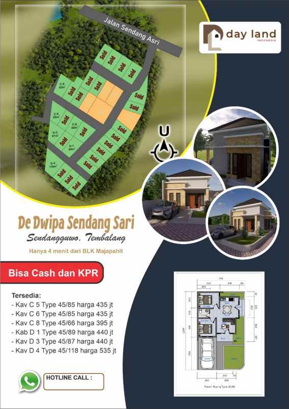 dijual rumah sendang sarj