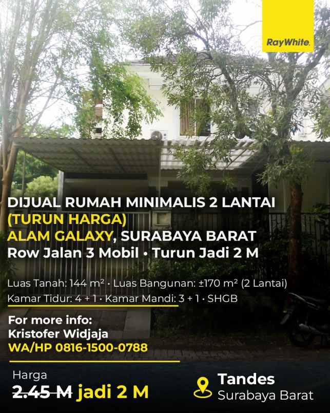 dijual rumah waterterrace alam galaxy