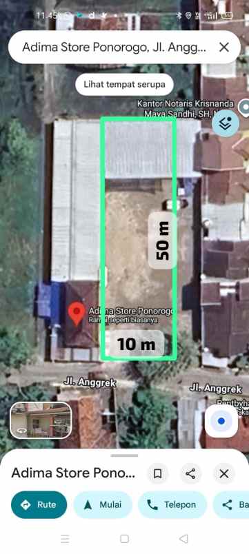 dijual tanah bangunan di ponorogo