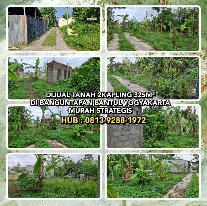 dijual tanah banguntapan bantul yogyakarta