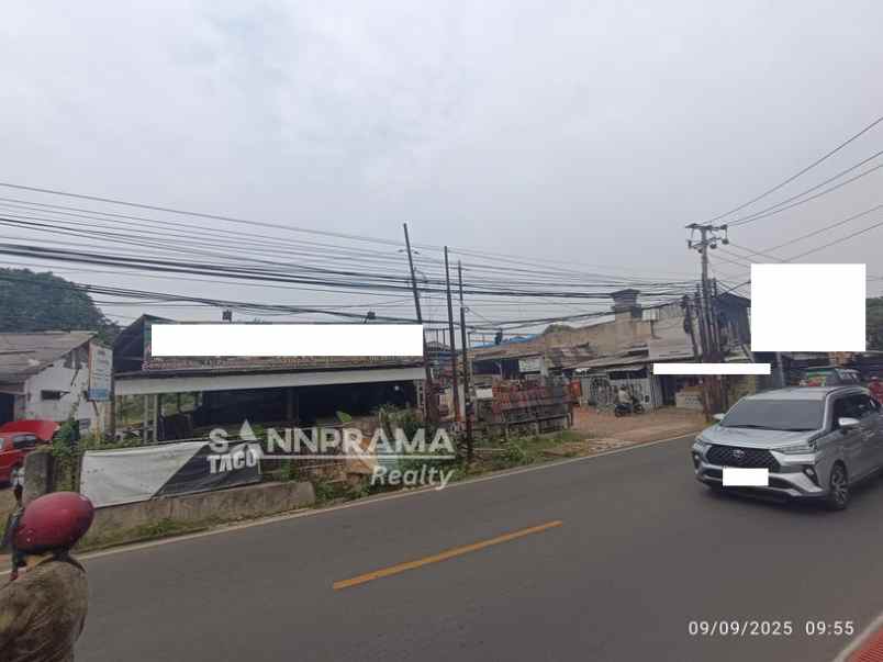 dijual tanah dengan luas 6000m2 di jl raya sawangan