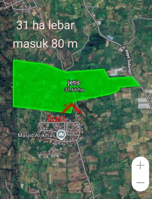 dijual tanah di jetis mojokerto