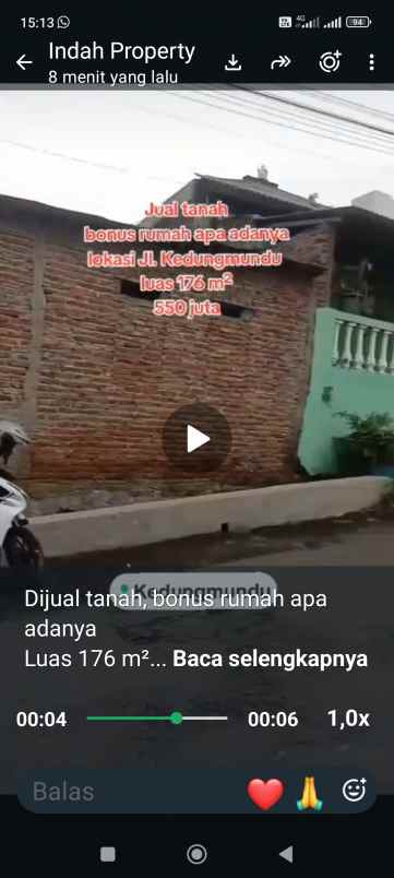 dijual tanah di kedungmundu tembalang semarang