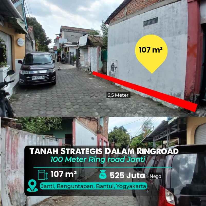 dijual tanah flyover janti