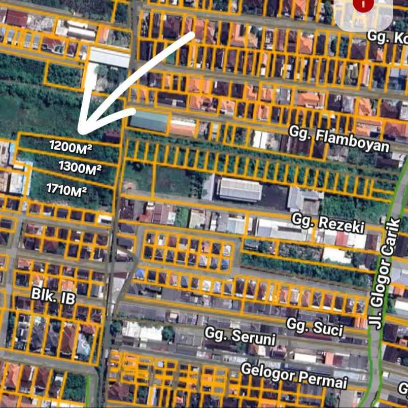 dijual tanah gelogor carik