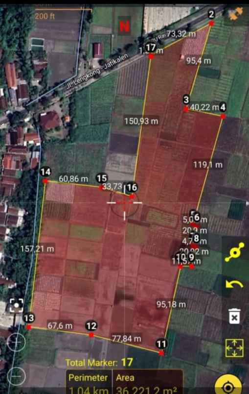 dijual tanah industri di lengkong nganjuk