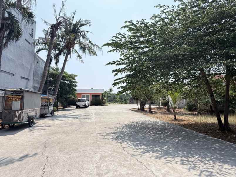 dijual tanah jalan raya teluk jambe
