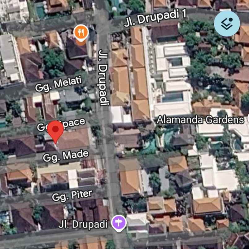 dijual tanah jl drupadi seminyak