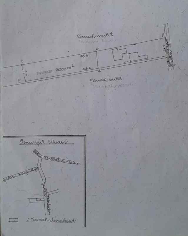dijual tanah jl drupadi seminyak