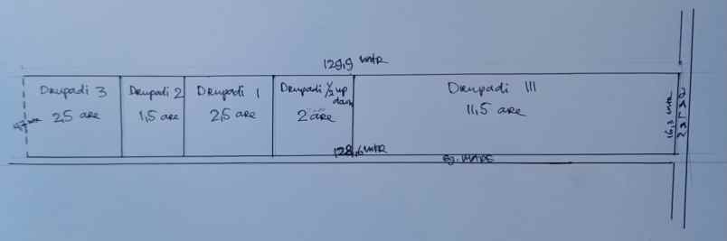 dijual tanah jl drupadi seminyak