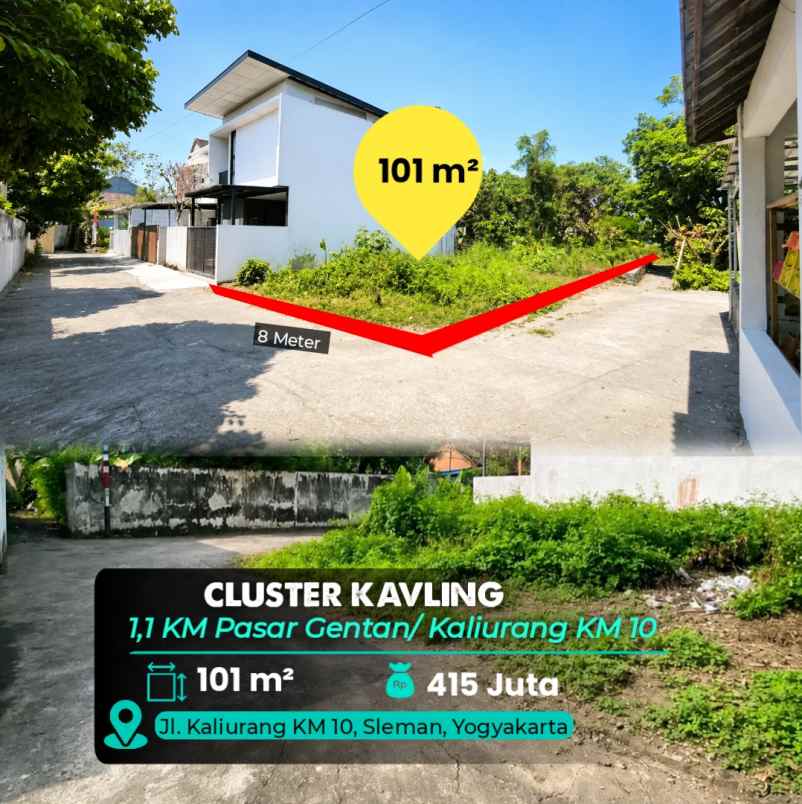 dijual tanah jl kaliurang km 10
