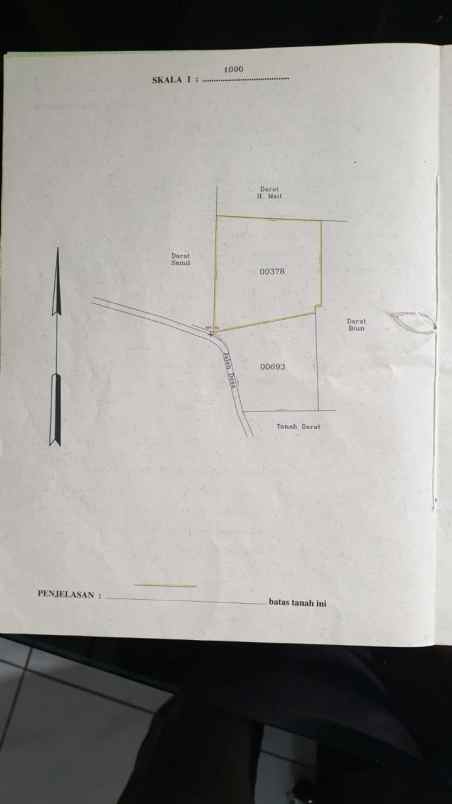 dijual tanah jl tanjung pengasinan