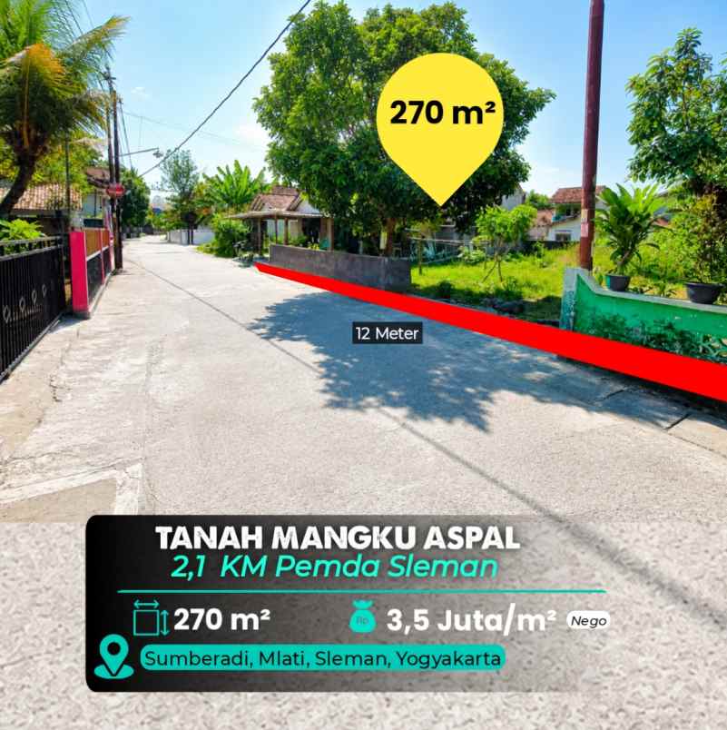 dijual tanah mlati