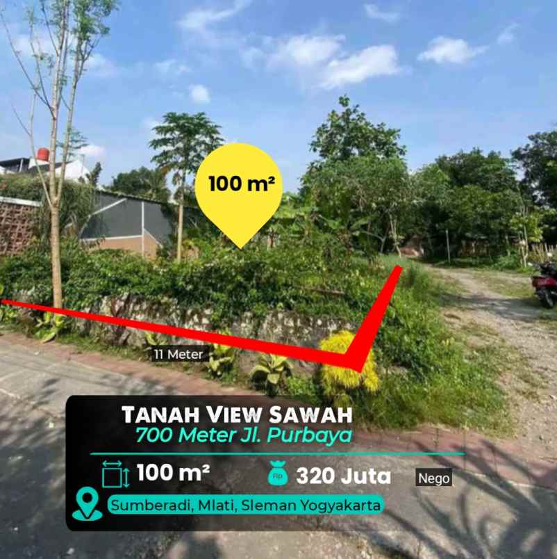 dijual tanah mlati