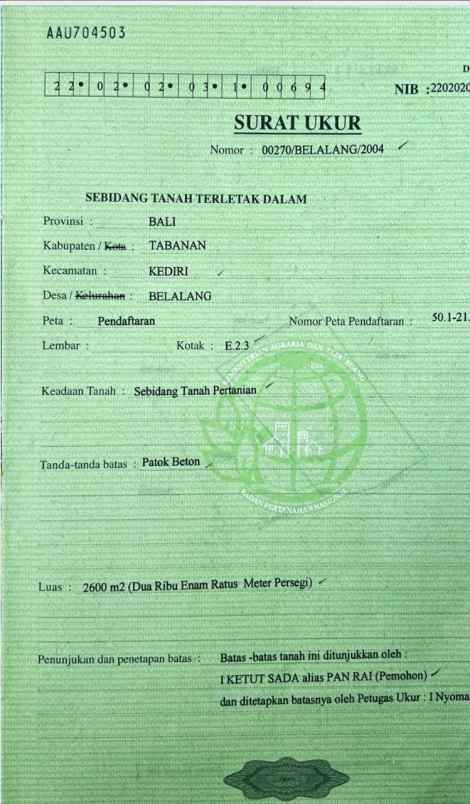 dijual tanah nyitdah