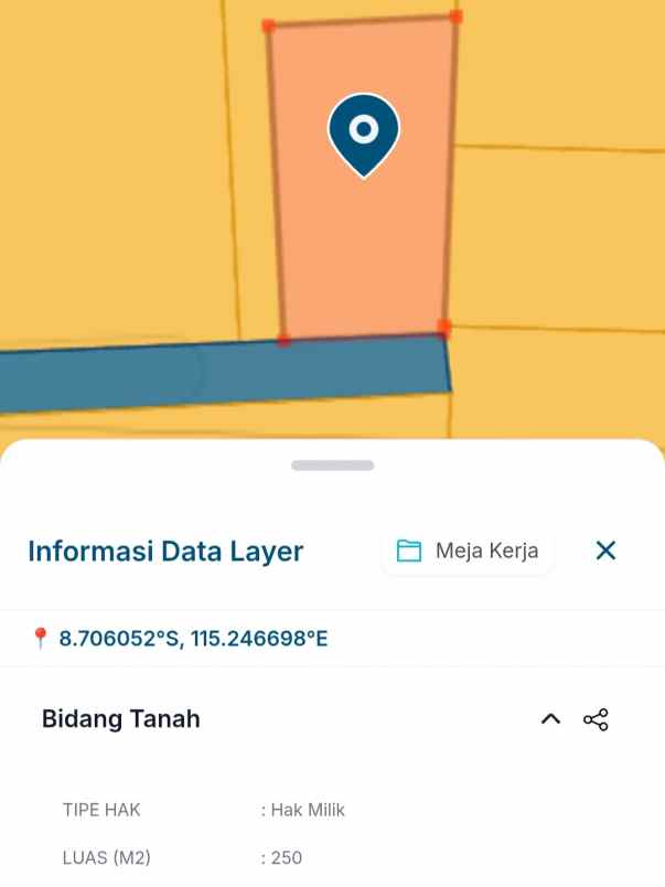 dijual tanah pantai mertasari