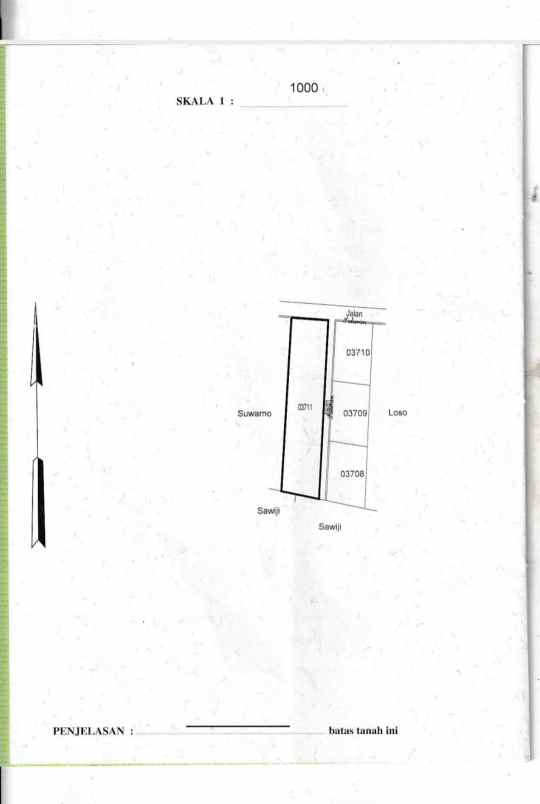 dijual tanah pekarangan murah