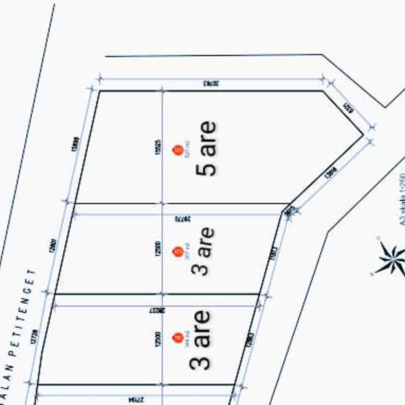 dijual tanah peti tenget