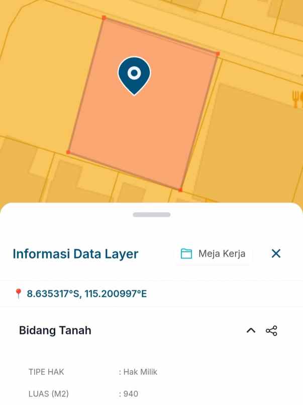 dijual tanah pidada