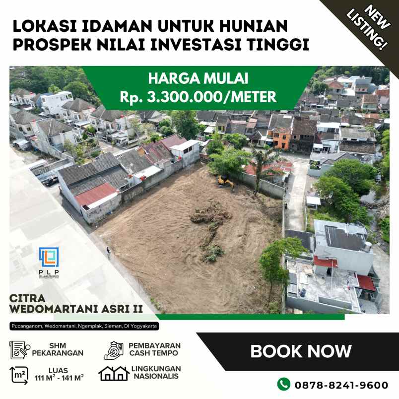 dijual tanah pucanganom wedomartani