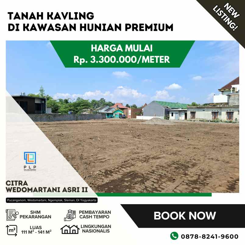 dijual tanah pucanganom wedomartani