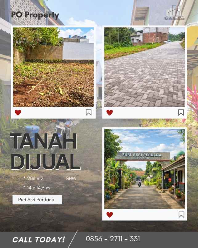 dijual tanah puri asri perdana
