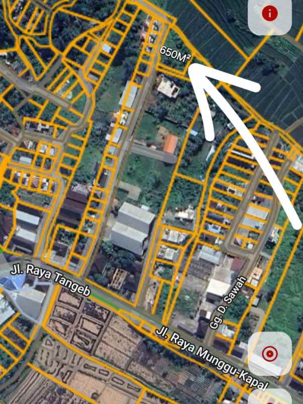 dijual tanah raya tangeb