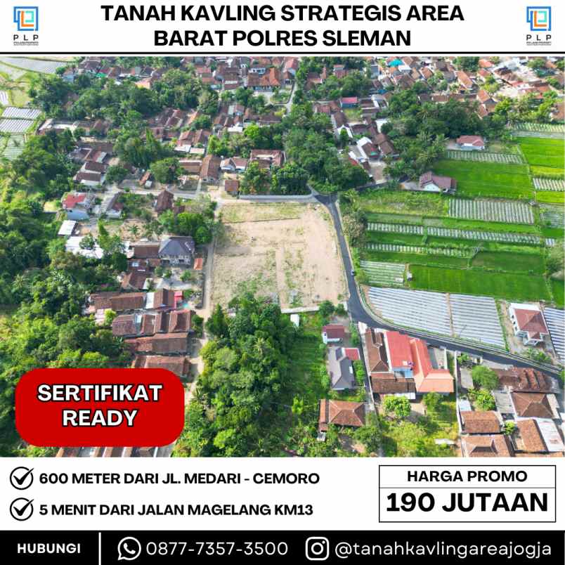 dijual tanah sanggrahan caturharjo