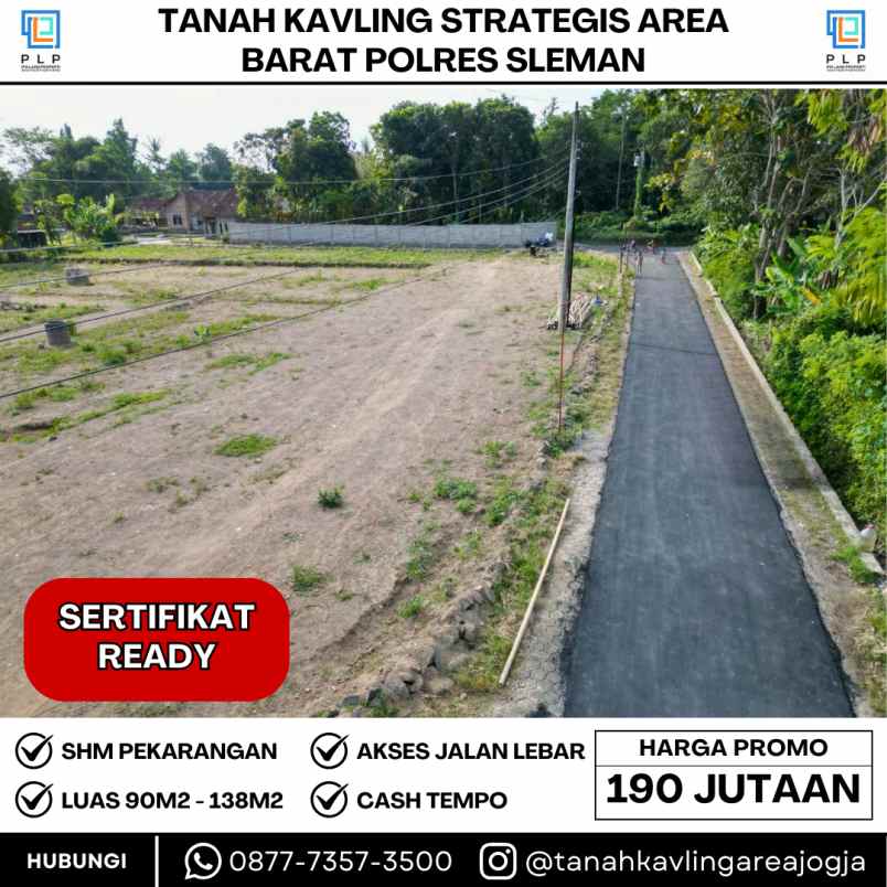dijual tanah sanggrahan caturharjo