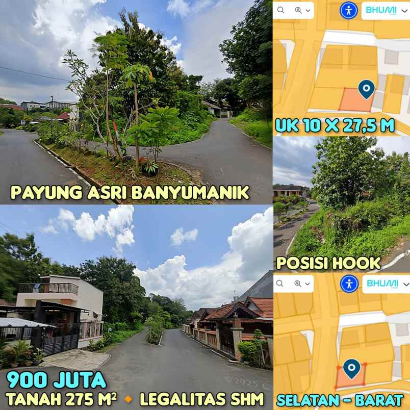 dijual tanah siap bangun di payung asri semarang
