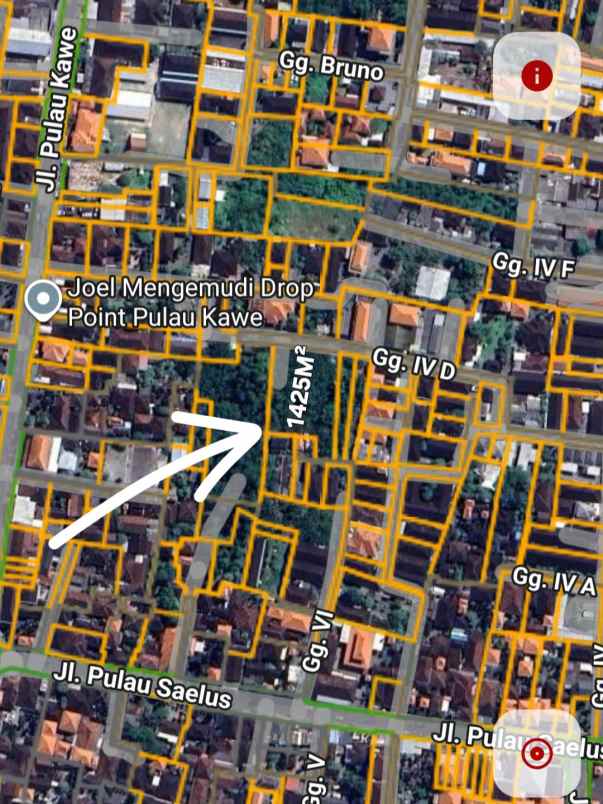 disewakan tanah pulau saelus