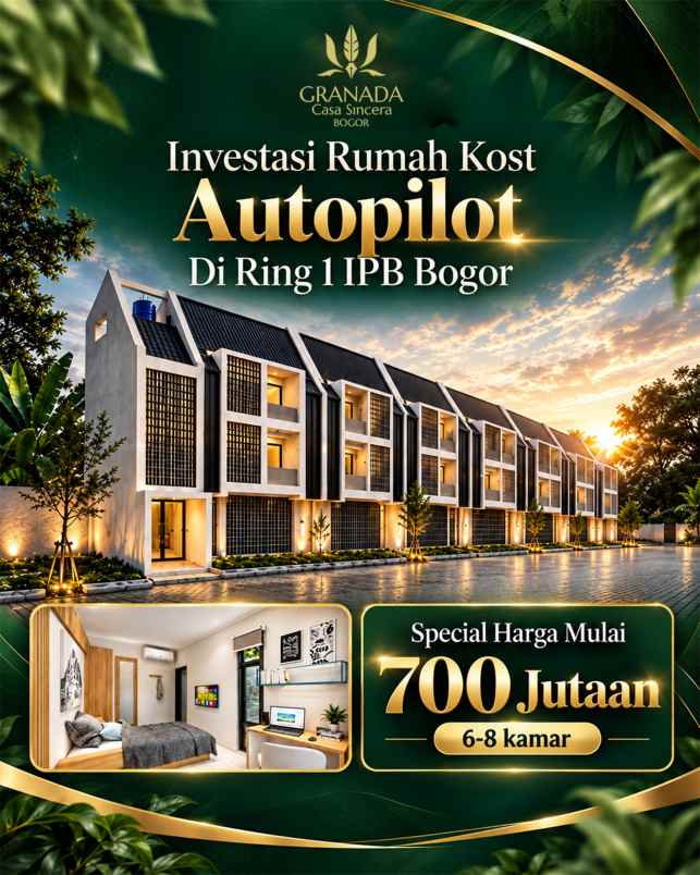 investasi rumah kos autopilot di ring 1 ipb bogor