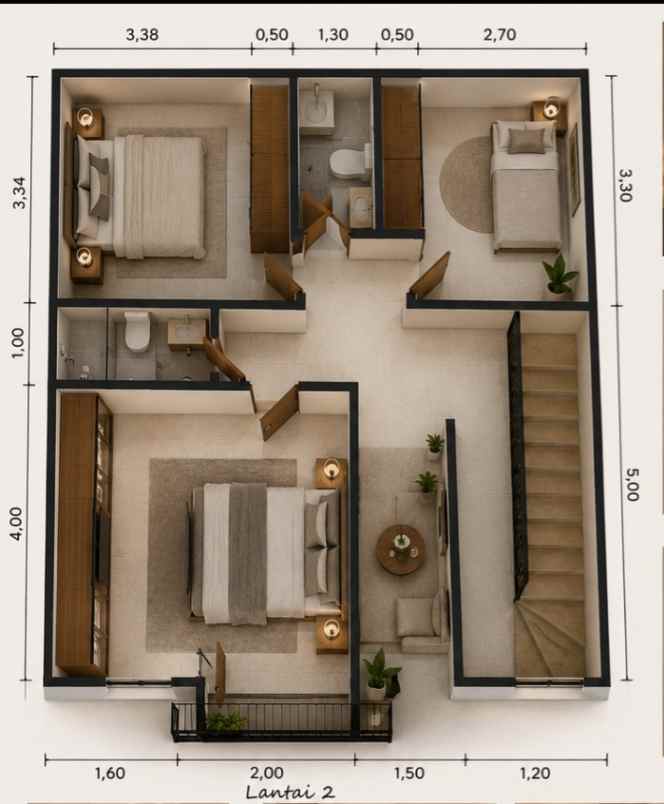 jual rumah modern kontemporer di brigif jagakarsa