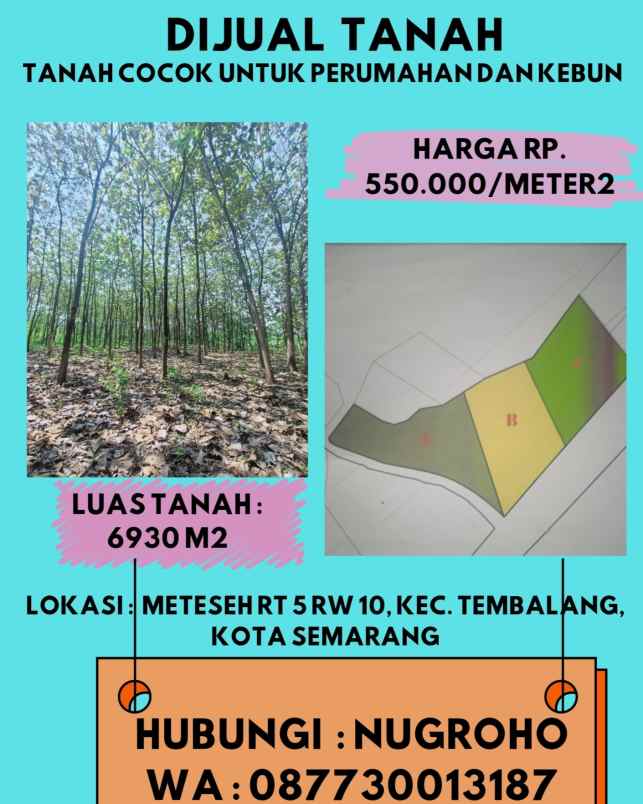 jual tanah murah dan strategis